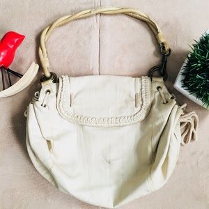 BCBGMaxAzaria Cream Hobo Bag